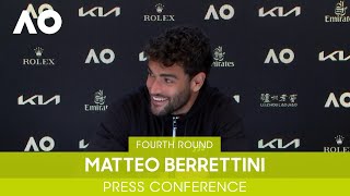 Matteo Berrettini Press Conference 4R  Australian Open 2022 [upl. by Nannette]