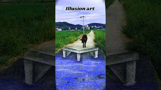 Street art illusions That will blow your  🥀🖼✨️ drawing shorts illusions figure viralvideo [upl. by Eniamraj]