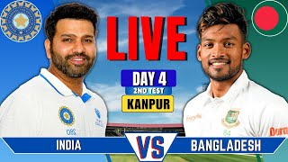 India vs Bangladesh 2nd Test Day 4  Live Cricket Match Today  IND vs BAN Live Score amp Commentary [upl. by Hirasuna]