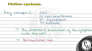 Define cyclosis \ \mathrmP \ [upl. by Quarta]