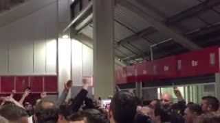 Liverpool fans chant Rafa Benitez amp Xabi Alonso after defeat vs Stoke City 61 [upl. by Stead]