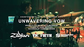 Unwavering Vow  Counterparts Drum Cam live mix  Kyle Brownlee [upl. by Tychon]