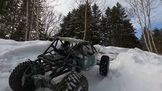 Winter wheelin day1 Axial bomber [upl. by Maud]