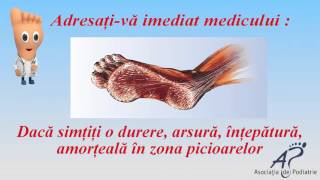 Educatie Picior diabetic [upl. by Terle]