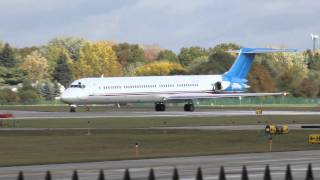 Detroit Pistons MD83 N880DP Oakland County International to Orlando [upl. by Ninel729]