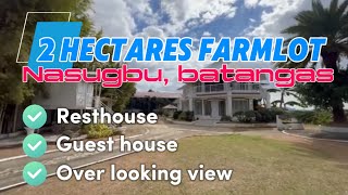 NLIST012 Nasugbu batangas Farm house 2 hectares with resthouse guesthouse amp game farm [upl. by Attirehs]