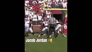 Oklahoma true freshman PWO WR Jacob Jordan with 6 catches for 86 yards on Saturday 🫡 shorts [upl. by Naashar]