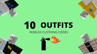 10 Roblox outfits roblox clothing codes for rhs rhs2 bloxburg [upl. by Masao]