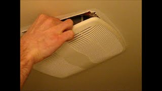 Bathroom vent fan remove cover and clean dust [upl. by Anifad909]