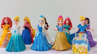 Disney Princess Doll Makeover  DIY Miniature Ideas for Barbie  Wig Dress Faceup and More DIY [upl. by Bonina]