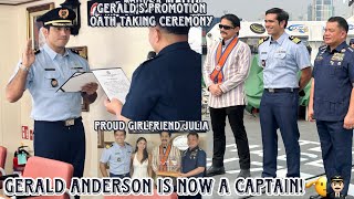 Gerald Anderson napromote bilang Captain ng Philippine Coast Guard 🤍 Julia present sa oath taking [upl. by Nickelsen414]