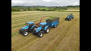 TM 190 amp Ten X Modern Classic Tractor Fleet at Grass [upl. by Sander]