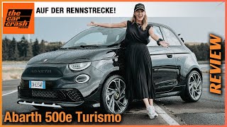 Abarth 500e Turismo im Test 2023 Wir fahren den NEUEN auf der Rennstrecke Fahrbericht  Review [upl. by Lesnah]