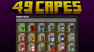 49 Custom Capes  2024 Minecraft Capes  Minecon Capes  Minecraft Bedrock Edition PC  iOS [upl. by Rhyner]