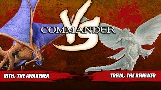 Commander Versus Series Rith Justin Parnell Vs Treva Stephen Green Magic the Gathering [upl. by Arod]