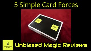 Magic Review  5 Simple Impromptu Card Forces That You Probably Arent Using [upl. by Adierf492]