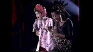 Patti Labelle Cyndi Lauper  LIVE quotLady Marmaladequot and quotTime after Timequot [upl. by Sholem90]