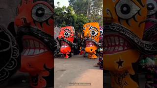 Ravan Kaise banta hai😱😨। making dushhera shortsvideo [upl. by Areema]