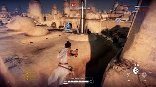 91 Rey Killstreak on Tatooine Star Wars Battlefront 2 [upl. by Nonrev]