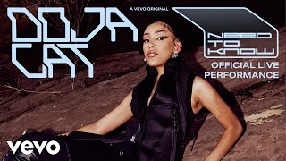 Doja Cat  Need To Know Official Live Performance  Vevo [upl. by Akinnej]