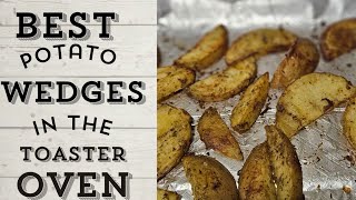 Crispy Potato Wedges Easy Toaster Oven Recipe burlapali asmrcooking [upl. by Erdnaek]