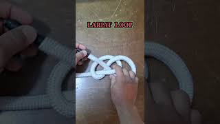 LARIAT LOOP KNOT How to Tie a Knot diy youtubeshorts tutorial shorts [upl. by Murdocca597]