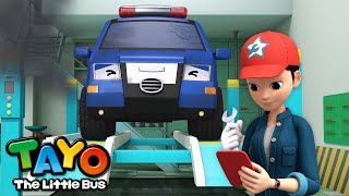 Lets Repair the Police Car  Repair Shop Cartoon for Kids  The Best Mechanic  Tayo the Little Bus [upl. by Releyks]