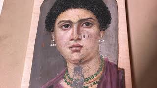 Painting Roman period mummy portraits [upl. by Lohner564]