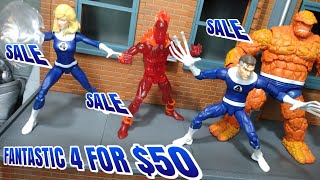 MARVEL LEGENDS FANTASTIC 4 TEAM FOR 50 GAMESTOP SALE FOT ME RIGHT ‼️‼️ [upl. by Jewel]