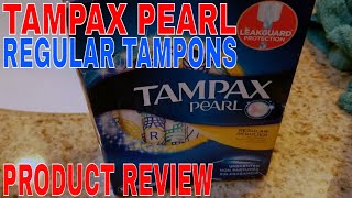 ✅ How To Use Tampax Pearl Regular Tampons Review [upl. by Saqaw]