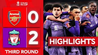 Captain Trent Inspires Liverpool Win  Arsenal 02 Liverpool  Highlights  Emirates FA Cup 202324 [upl. by Howes]