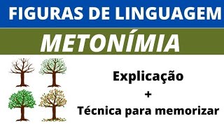 Metonímia  Exemplos  Técnicas de memorização [upl. by Alicsirp15]