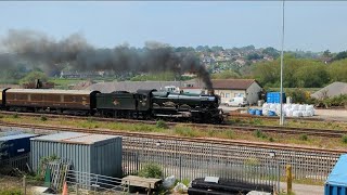 Exeter St Davids 7029 Clun Castle on 1Z48 0931 Plymouth  Bristol Temple Meads at 1109 11052024 [upl. by Kcirdahc385]