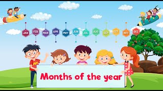 LEARN the 12 MONTHS of the YEAR with Fun Animations [upl. by Ludwog]