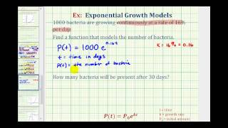 Exponential Function Application yaekt  Bacteria Growth [upl. by Quintilla922]