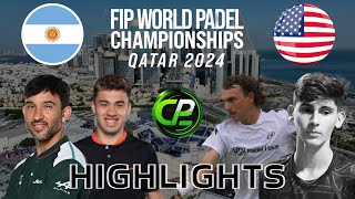 SANYO amp AUGSBURGER VS FRANCESCO amp AGRITELLEY GROUPS FIP WORLD PADEL CHAMPIONSHIPS 2024 HIGHLIGHTS [upl. by Ellek]