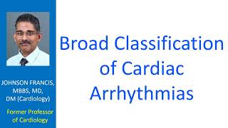 Broad classification of cardiac arrhythmias [upl. by Lyn419]