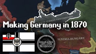 Forming Germany in 1870 is EASY  HOI4 Challenge [upl. by Tjaden331]