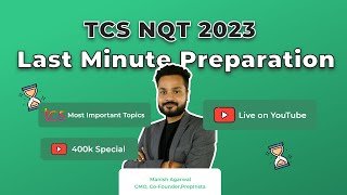 TCS NQT 2023 last minute preparation [upl. by Airitak]