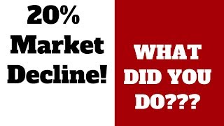 20 Stock Market Decline  Did You Panic [upl. by Shellie]