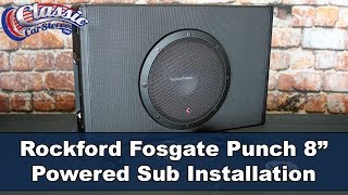 ClassicCarStereos  Rockford Fosgate 8quot Punch Sub Installation [upl. by Fesoj]