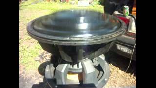 Bs5 V2 15 subwoofer testing Excursion  must see this  6 Xmax huge custom made subwoofer [upl. by Lancelle]