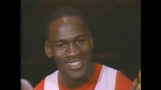 Michael Jordans gameday chat re Chicago Bulls 1987 NBA season  at New York Knicks [upl. by Hilliard229]