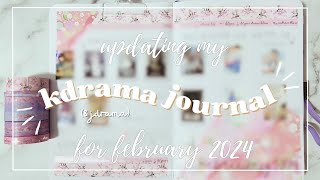 updating my jdrama and kdrama journal  journaling about every show i watched in february 2024 [upl. by Brelje]