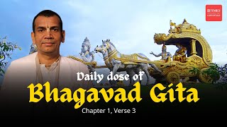 Bhagavad Gita Chapter 1 Verse 3 Duryodhanas Intriguing Plea to Guru Dronacharya about Pandavas [upl. by Adidnere]