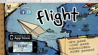 How to play flash in 2023  Highlights playing FLIGHT by Armor Games SWF [upl. by Inwat]