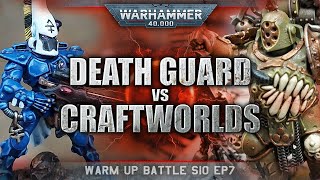 Eldar Craftworlds vs Death Guard Warhammer 40k Battle Report 9th Edition 1500pts S10EP7 [upl. by Zachariah]