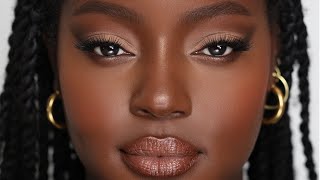 MATTE EYES AND GLOWY SKIN TUTORIAL  Hindash [upl. by Eekorehc]