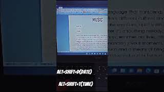 Enter Date and Time in MS Word with this trick windows [upl. by Ranip]