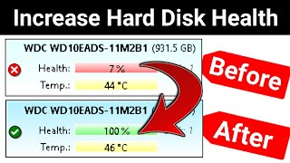 How to check hard disk health  Hard disk health repair  How to increase hard disk health [upl. by Ayila617]